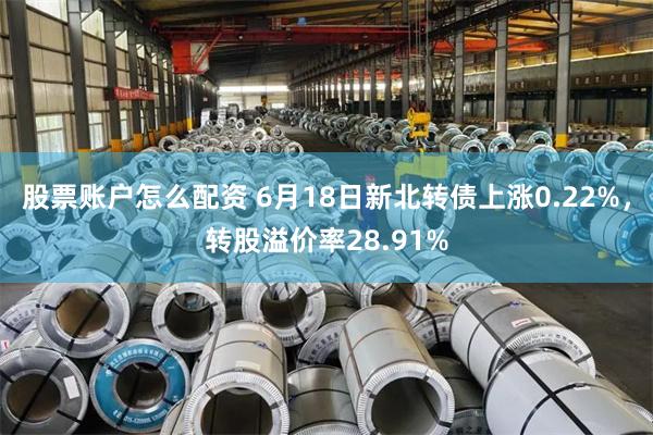 股票账户怎么配资 6月18日新北转债上涨0.22%，转股溢价率28.91%