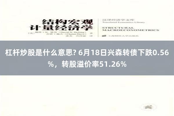 杠杆炒股是什么意思? 6月18日兴森转债下跌0.56%，转股溢价率51.26%