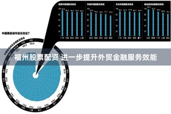 福州股票配资 进一步提升外贸金融服务效能