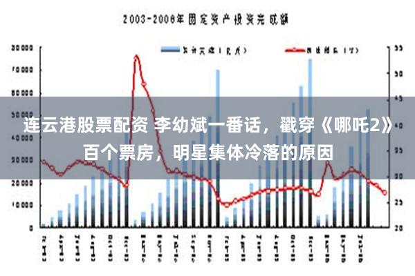 连云港股票配资 李幼斌一番话，戳穿《哪吒2》百个票房，明星集体冷落的原因